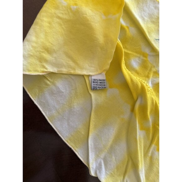 Tie-Dye Floral Embroidered Sarong pareo Wrap full size Cover up Tahiti Bora Bora - Picture 2 of 6